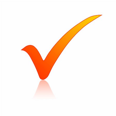 Orange check mark web icon Foto de stock - Super Valor sin royalties y Suscripción, Código: 400-05305826