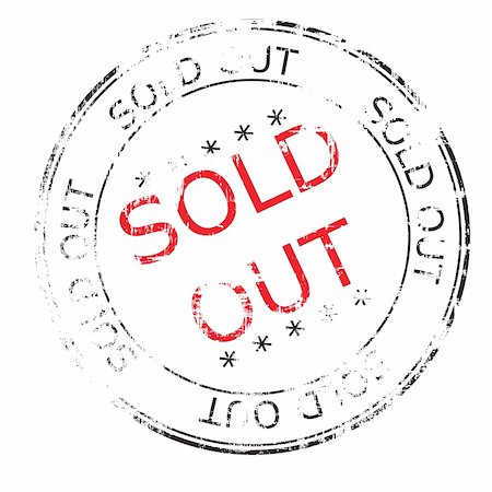 the sold out grunge stamp vector illustration Foto de stock - Royalty-Free Super Valor e Assinatura, Número: 400-05305887