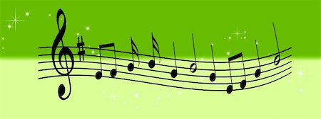 ruslan5838 (artist) - Illustration of musical notes on an abstract background Stock Photo - Budget Royalty-Free & Subscription, Code: 400-05306207