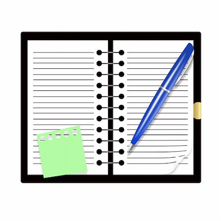ruslan5838 (artist) - Illustration of record book and pen for records Stock Photo - Budget Royalty-Free & Subscription, Code: 400-05306208