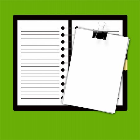 ruslan5838 (artist) - Illustration of record book and paper for records Stock Photo - Budget Royalty-Free & Subscription, Code: 400-05306209