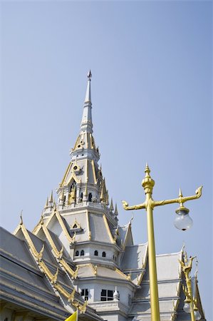 thai temple So Thon Temple  Chachengsao In Thailand Stock Photo - Budget Royalty-Free & Subscription, Code: 400-05306338