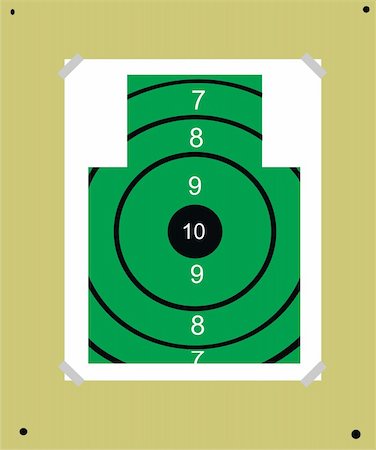 range shooting - A target on a board Foto de stock - Super Valor sin royalties y Suscripción, Código: 400-05306770