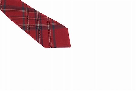 simsearch:400-08614028,k - Tie of red colour in a black strip with knot. Stockbilder - Microstock & Abonnement, Bildnummer: 400-05307508