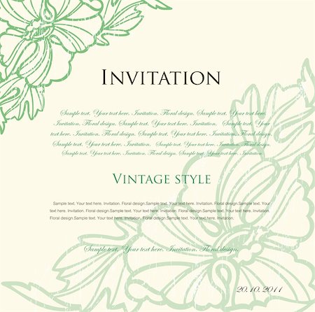 simsearch:400-04835543,k - Floral background for design or your invitation. Vector illustration Photographie de stock - Aubaine LD & Abonnement, Code: 400-05307523