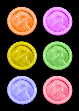 color condoms Photographie de stock - Aubaine LD & Abonnement, Code: 400-05307816