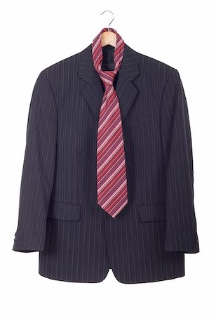 Men's suit on the rack, isolated on white Stock Photo - Budget Royalty-Free & Subscription, Code: 400-05307871