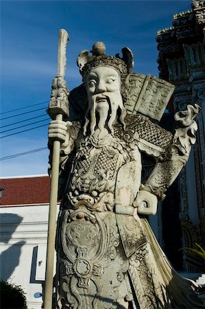 Stone statue of Farang Guard, Thailand Stock Photo - Budget Royalty-Free & Subscription, Code: 400-05307936