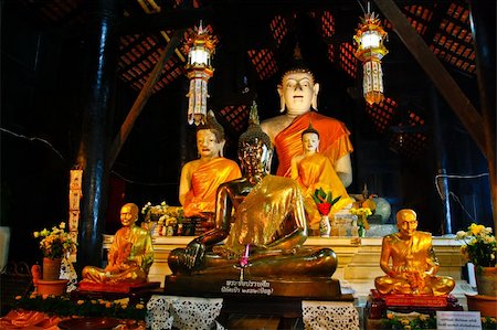 Buddha in chiangmai temple in the north of thailand. Stock Photo - Budget Royalty-Free & Subscription, Code: 400-05308136