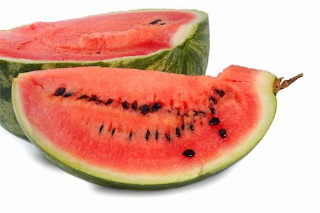 simsearch:400-05886533,k - Watermelon slices stacked pyramid isolated on white background Photographie de stock - Aubaine LD & Abonnement, Code: 400-05308239
