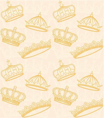 diadème - Crowns pattern Stock Photo - Budget Royalty-Free & Subscription, Code: 400-05308358