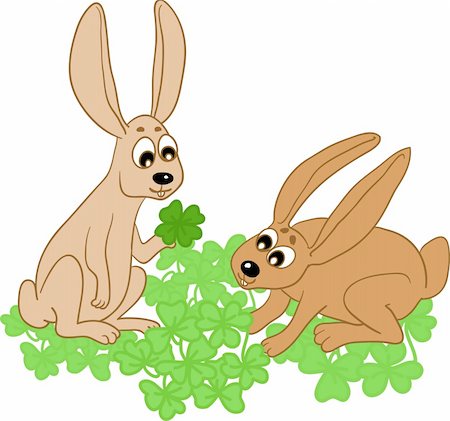 sky to paint cartoon - Easter Rabbit Stock Photo - Budget Royalty-Free & Subscription, Code: 400-05308437