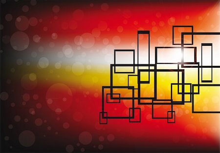 simsearch:400-07421850,k - abstract bokeh red and yellow background with space motive with cubes Stockbilder - Microstock & Abonnement, Bildnummer: 400-05308891