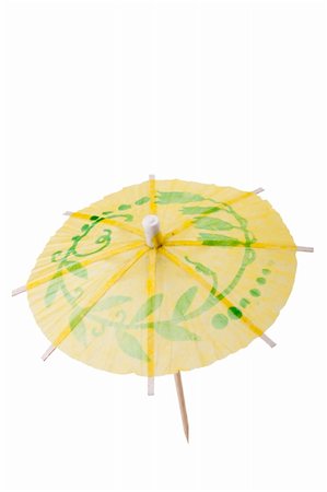 paper umbrella - Paper umbrella to decorate the glasses with a cocktail. Stock Photo - Budget Royalty-Free & Subscription, Code: 400-05309031