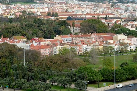 Aerial view of the Belém quarter at Lisbon Foto de stock - Super Valor sin royalties y Suscripción, Código: 400-05309497