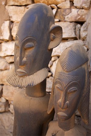 simsearch:400-05721339,k - African Dogons sculptures in Mali made in wood Fotografie stock - Microstock e Abbonamento, Codice: 400-05309732