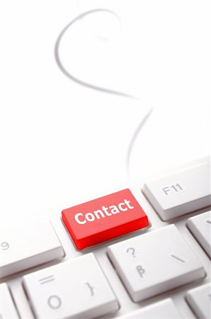 word contact us on red keyboard key Stock Photo - Budget Royalty-Free & Subscription, Code: 400-05300179