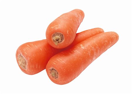 simsearch:400-04277065,k - Fresh carrots isolated on white background Stockbilder - Microstock & Abonnement, Bildnummer: 400-05300238