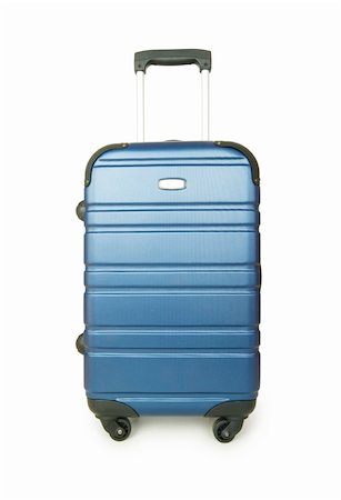 simsearch:400-04520169,k - Blue case isolated on the white background Photographie de stock - Aubaine LD & Abonnement, Code: 400-05300412