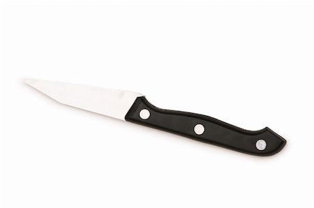 Sharp knife isolated on the white background Stock Photo - Budget Royalty-Free & Subscription, Code: 400-05300423