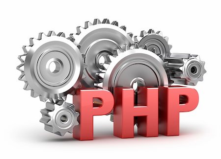 program bussines - PHP Coding concept , 3D image. White background Stock Photo - Budget Royalty-Free & Subscription, Code: 400-05300838