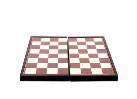 Checkered board on white isolated Stock Photo - Budget Royalty-Free & Subscription, Code: 400-05301047