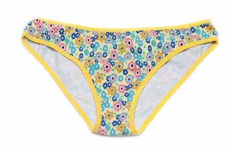 simsearch:400-05298095,k - Feminine underclothes, panties insulated on white background Photographie de stock - Aubaine LD & Abonnement, Code: 400-05301593