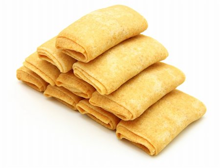 simsearch:400-06736285,k - fried pancakes stuffed isolated on the plate on white background Foto de stock - Super Valor sin royalties y Suscripción, Código: 400-05301852