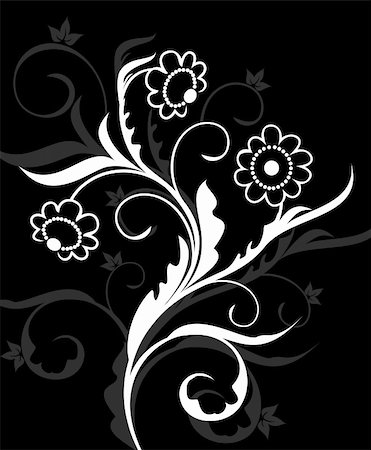 deco tree vector - Illustration flower background for design card - vector Stock Photo - Budget Royalty-Free & Subscription, Code: 400-05302043