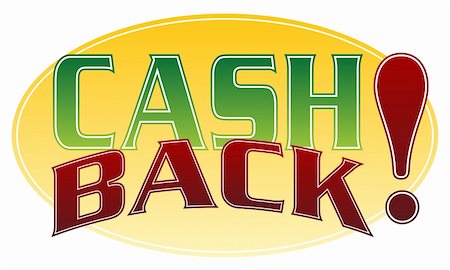 rimborso - An image of a cash back message. Fotografie stock - Microstock e Abbonamento, Codice: 400-05302204