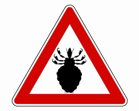 poux - Louse warning sign Photographie de stock - Aubaine LD & Abonnement, Code: 400-05302226