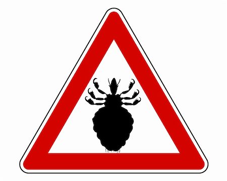 Louse warning sign Stock Photo - Budget Royalty-Free & Subscription, Code: 400-05302226