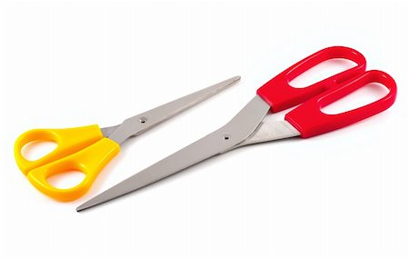 Scissors against the white background Stock Photo - Budget Royalty-Free & Subscription, Code: 400-05302321