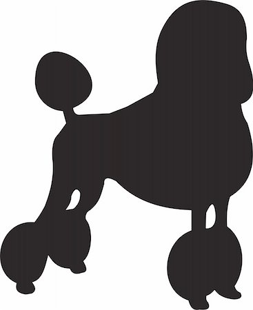 simsearch:400-05259756,k - Dog silhouette isolated on white background. Vector Photographie de stock - Aubaine LD & Abonnement, Code: 400-05303050