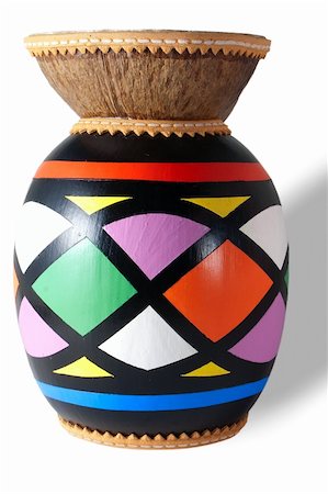 simsearch:400-04943773,k - Isolated colored djembe on a white background Foto de stock - Royalty-Free Super Valor e Assinatura, Número: 400-05303343