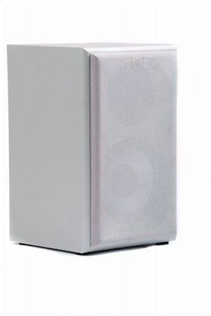 One speaker isolated on the white background Stock Photo - Budget Royalty-Free & Subscription, Code: 400-05303359