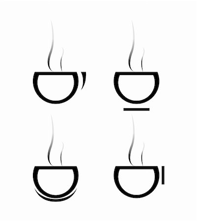 Coffee icons for web applications Foto de stock - Super Valor sin royalties y Suscripción, Código: 400-05303507