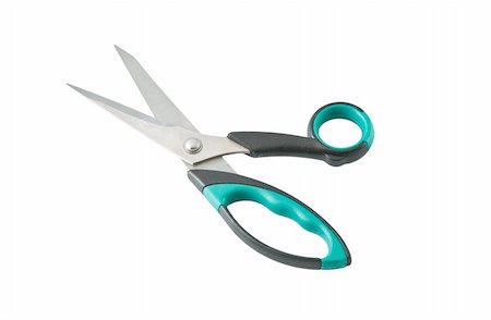 simsearch:400-08404327,k - Professional scissors close up. Isolated on white background. Foto de stock - Royalty-Free Super Valor e Assinatura, Número: 400-05303620