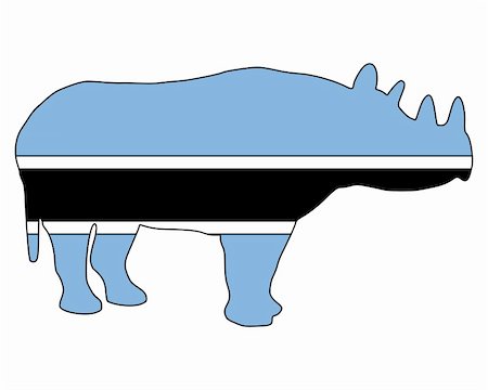 simsearch:400-05332067,k - Botswana black rhino Fotografie stock - Microstock e Abbonamento, Codice: 400-05314900