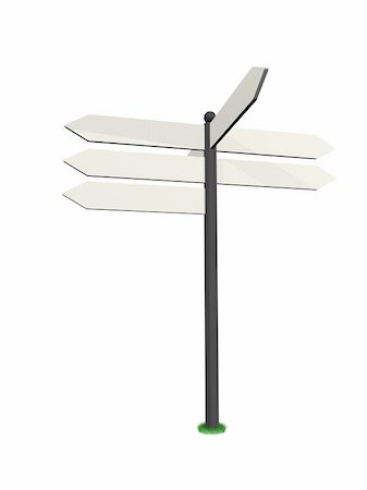 simsearch:400-04307269,k - white road sign in a white background Photographie de stock - Aubaine LD & Abonnement, Code: 400-05315423