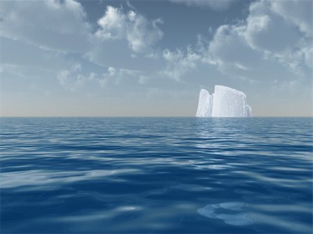 High Resolution Iceberg in open sea Stock Photo - Budget Royalty-Free & Subscription, Code: 400-05315492