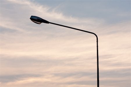 Light poles and public lighting. The illumination and guidance. Stock Photo - Budget Royalty-Free & Subscription, Code: 400-05315624