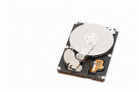 reading on bus - of Hard disk drive HDD on white background with soft shadow Stock Photo - Budget Royalty-Free & Subscription, Code: 400-05315988