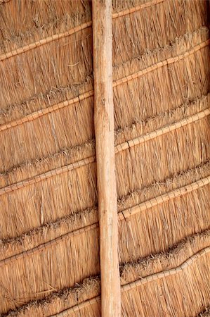 picture of house with high grass - perfect palapa tropical Mexico wood cabin roof detail Stock Photo - Budget Royalty-Free & Subscription, Code: 400-05316038