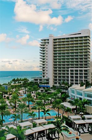 Panorama of the hotel near sea side Stock Photo - Budget Royalty-Free & Subscription, Code: 400-05316068