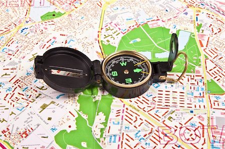 compass and globe - travel concept close up Stock Photo - Budget Royalty-Free & Subscription, Code: 400-05316338