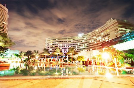 Panorama of the hotel near sea side Stock Photo - Budget Royalty-Free & Subscription, Code: 400-05316434