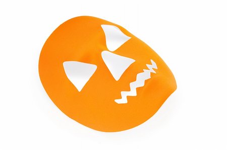 Orange scary halloween mask as holiday concept Stock Photo - Budget Royalty-Free & Subscription, Code: 400-05316611