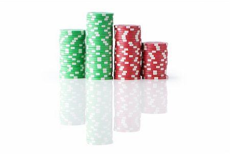 Stack of various casino chips - gambling concept Stock Photo - Budget Royalty-Free & Subscription, Code: 400-05316905