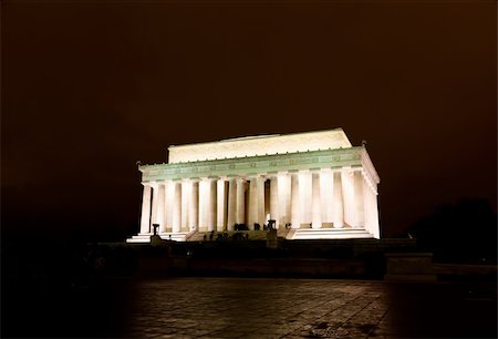 simsearch:400-04460703,k - The Lincoln memorial in Washington DC USA at night Stock Photo - Budget Royalty-Free & Subscription, Code: 400-05316965